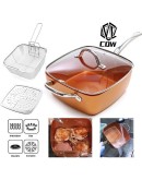 Тиган 5в1 с незалепващо покритие и 5 функции на работа Copper Chef